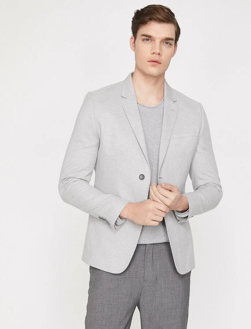 10835 Anthracite Self Patterned Blazer
