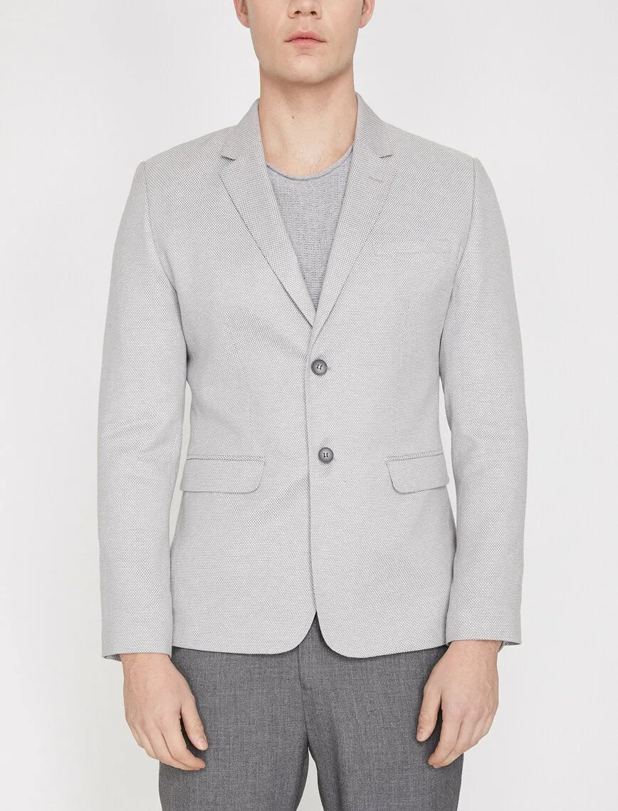 10835 Anthracite Self Patterned Blazer