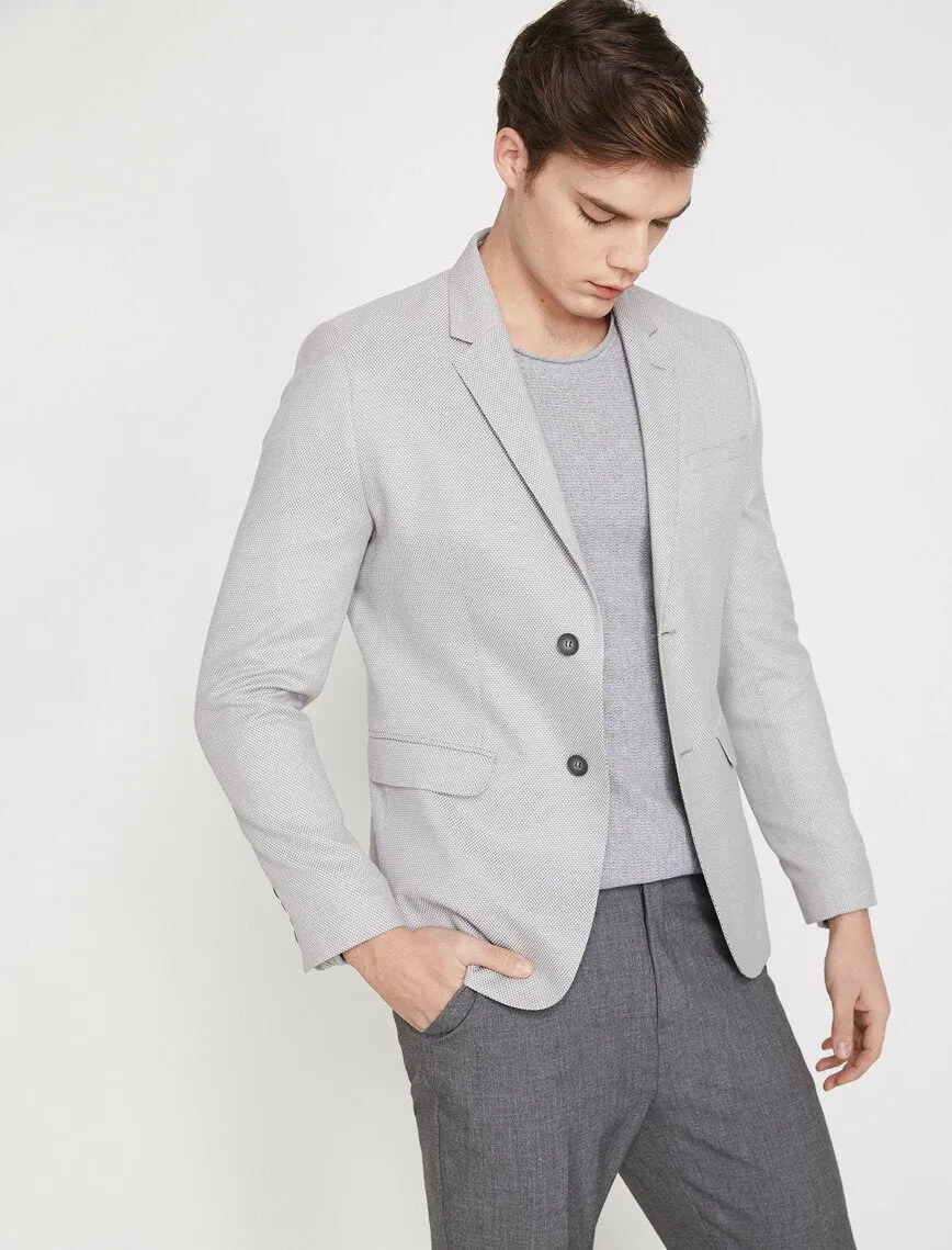 10835 Anthracite Self Patterned Blazer