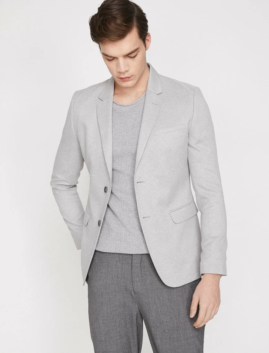 10835 Anthracite Self Patterned Blazer