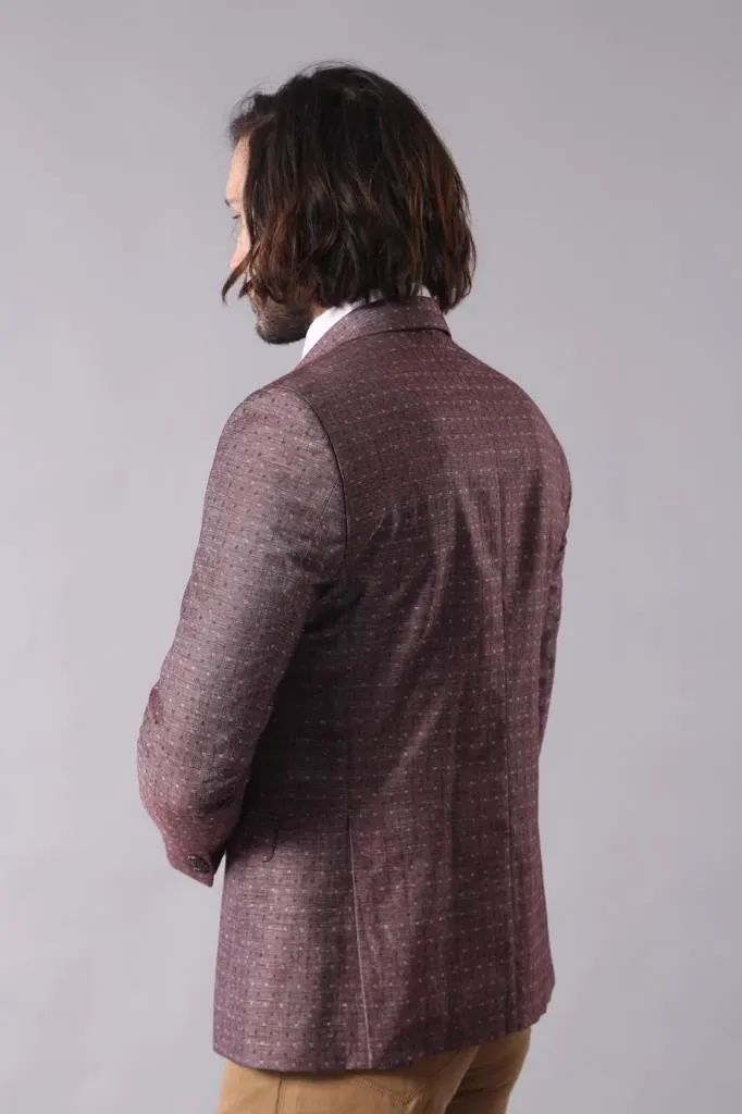 15483 Claret Red Blazer Jacket