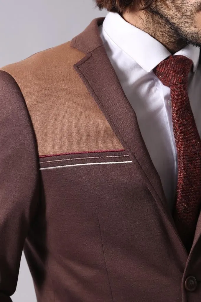 15558 Brown Blazer Jacket