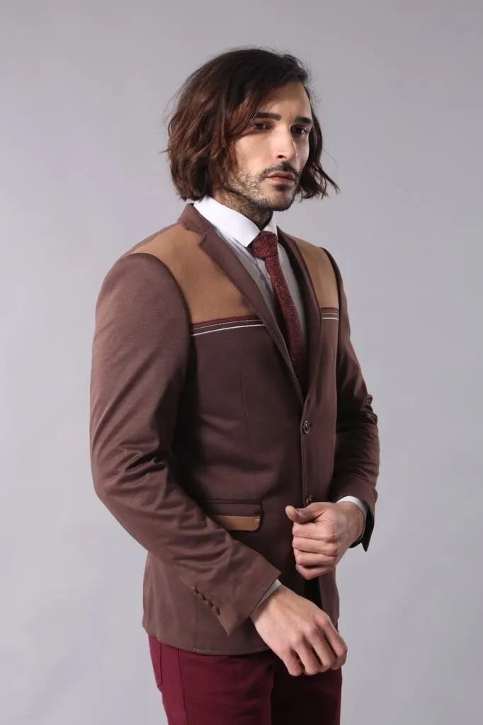 15558 Brown Blazer Jacket