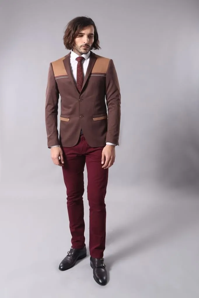 15558 Brown Blazer Jacket