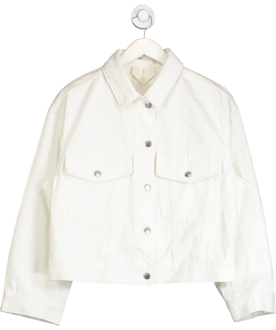 Arket White Oversize Denim Jacket UK 8