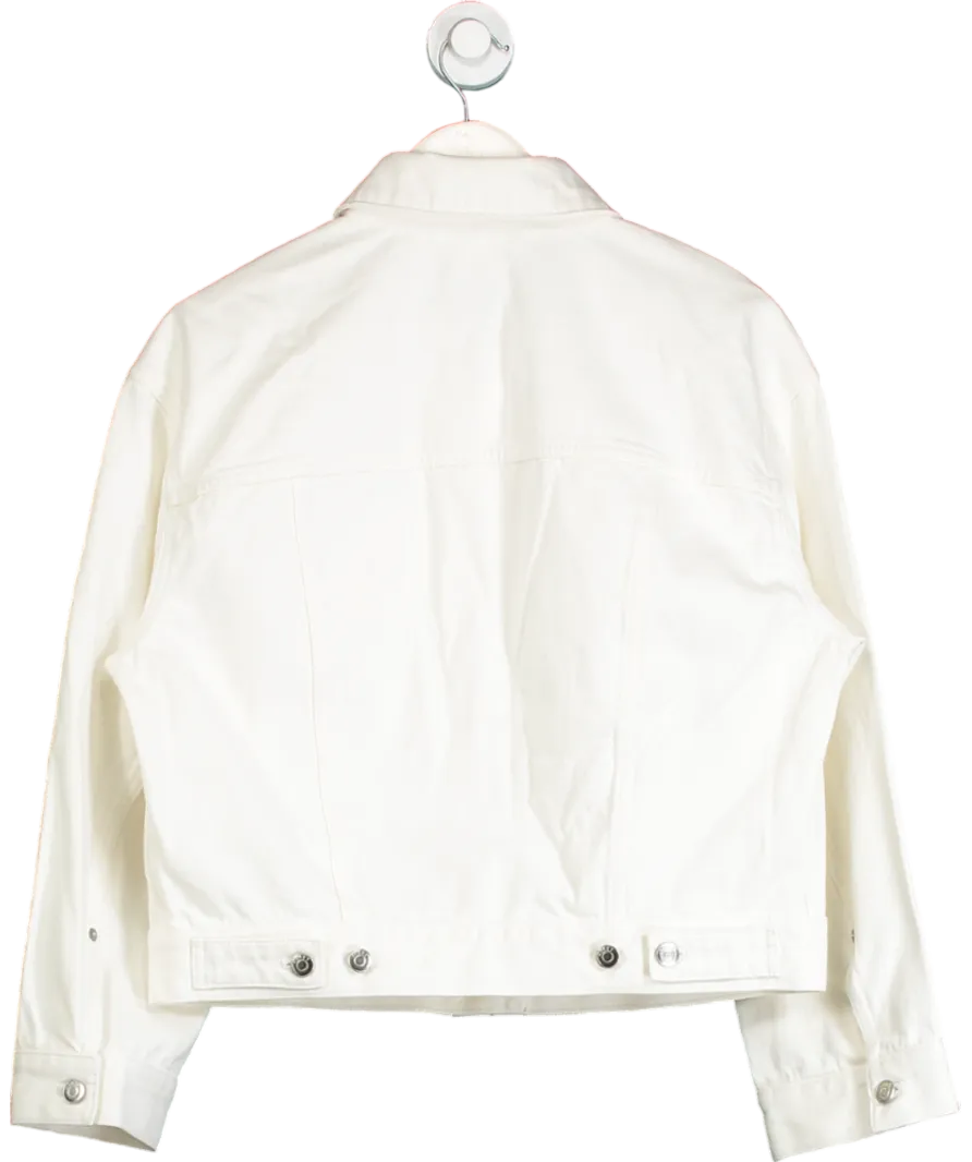 Arket White Oversize Denim Jacket UK 8
