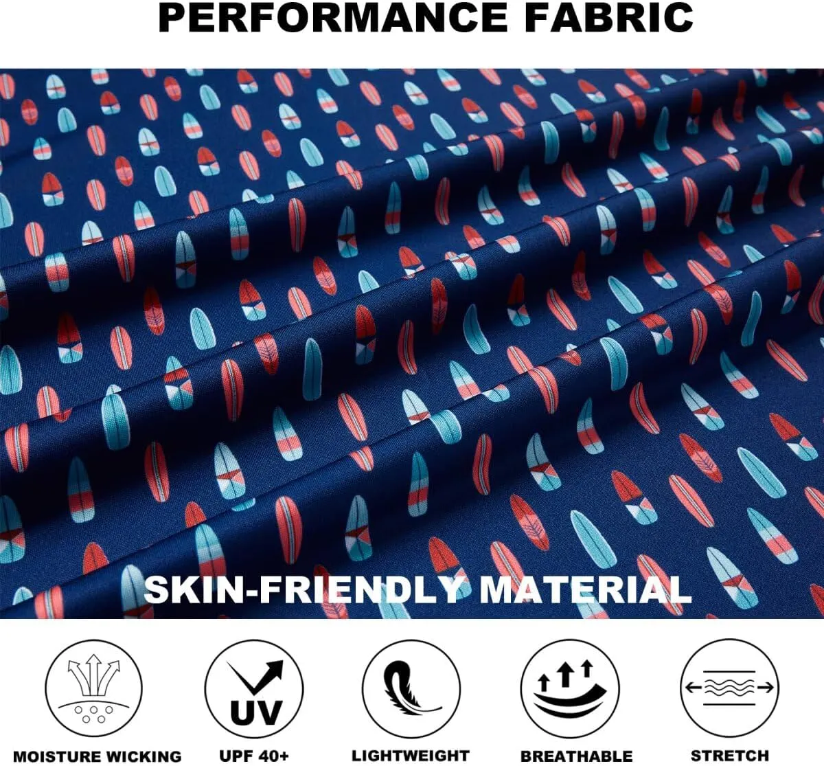 Golf Shirts for Men Dry Fit Performance Print Short Sleeve Moisture Wicking Golf Polo Shirts