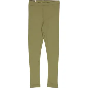 Rib Leggings - winter moss