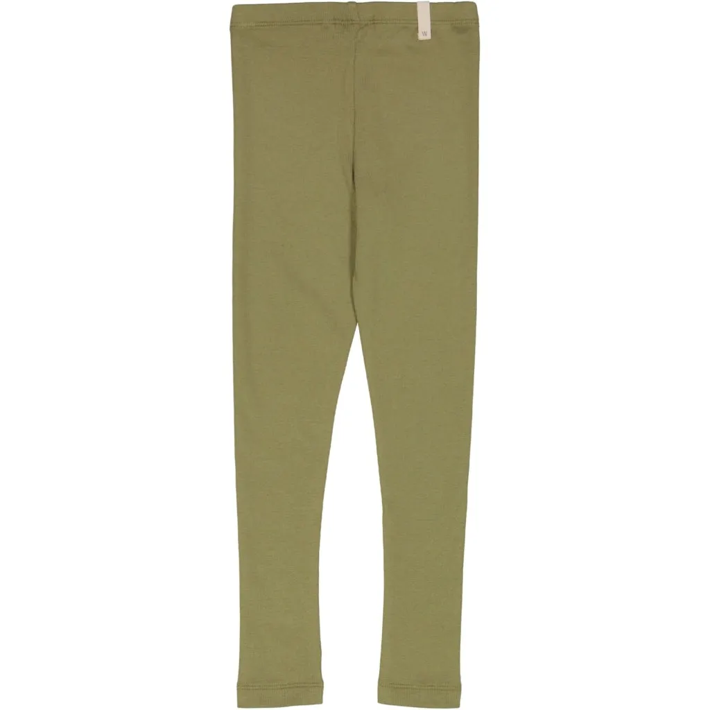Rib Leggings - winter moss